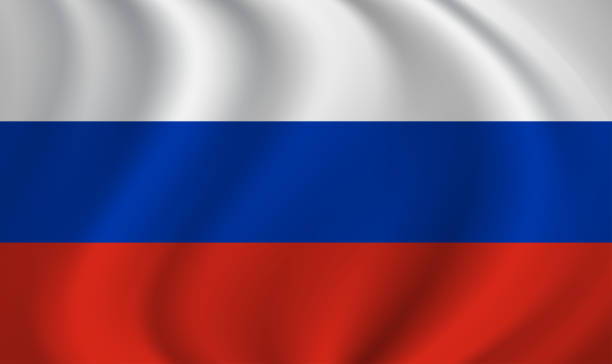 istock Russia waving flag blowing in the wind. Texture can be used as background. Vector illustration EPS10 2025261101