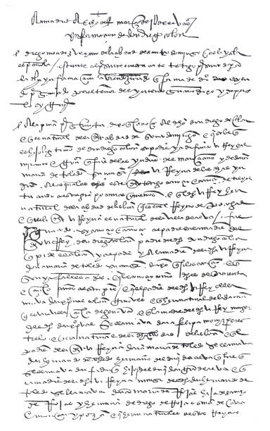 istock Letter from Don Diego grandson of Christopher Columbus 2025280382