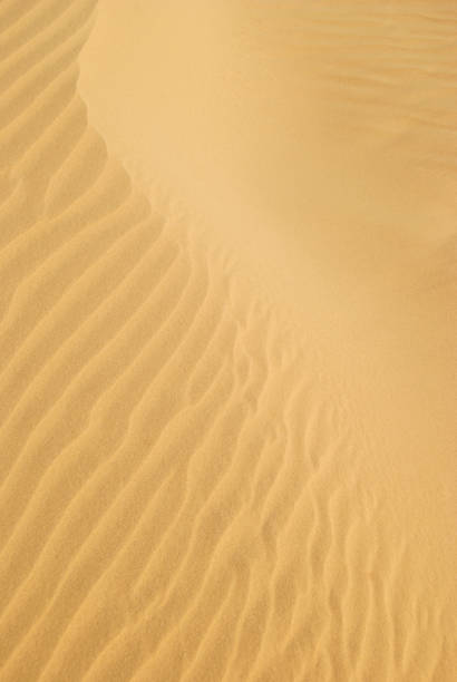 istock Desert sand pattern during the day light. Golden sandy waves or dunes. Wave of sand 2025319835