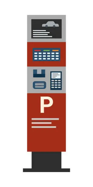 Vector illustration of Parking meter5