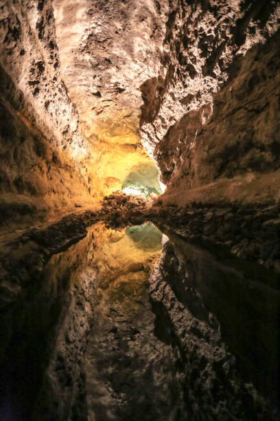 istock the water surface of a lake in a cave reflects everything 2025368188