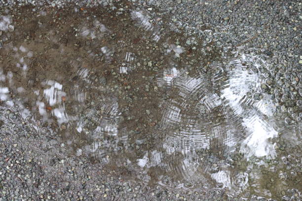 It was raining
