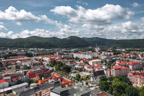 stadtbild von zvolen, slowakei - zvolen stock-fotos und bilder