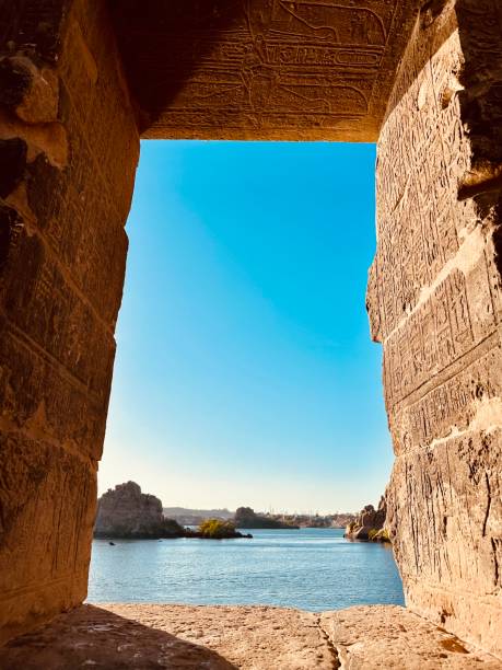 istock looking through the window of Philae Temple in Aswan 2025430654