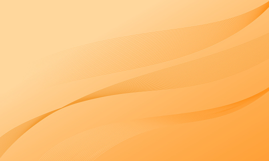 orange business stripe wave curves on soft gradient abstract background
