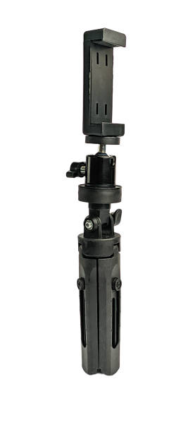 istock Mini tripod with phone holder isolated on white background. 2025436912