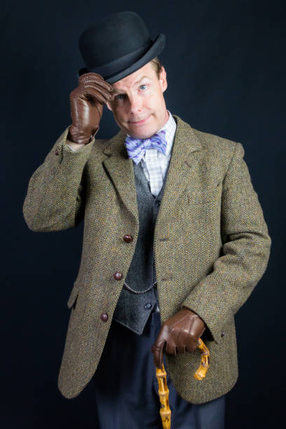 istock English Man Doffing Bowler Hat 2025446952