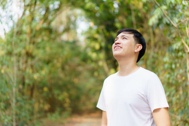 istock Asian man enjoying in nature. 2025452240