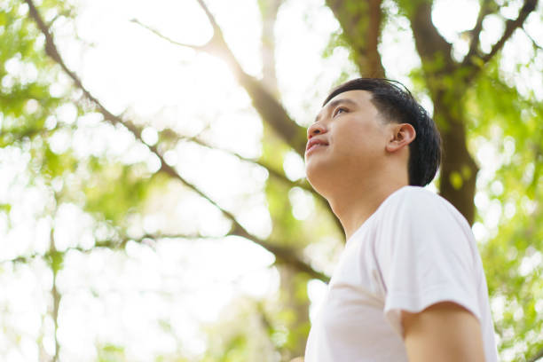 istock Asian man enjoying in nature. 2025452781