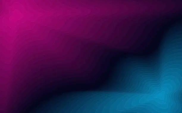 Vector illustration of Abstract 3D wave shape gradient background