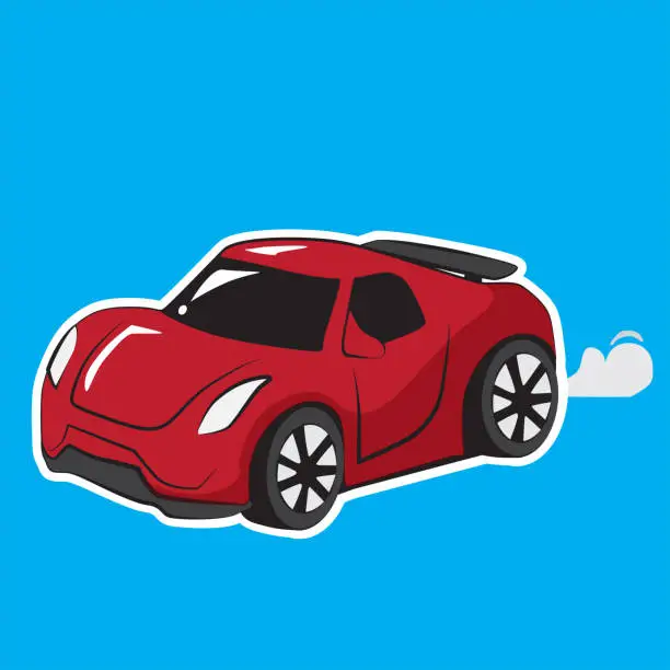 Vector illustration of sport car