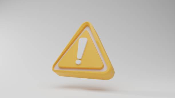 istock Yellow warning sign with white exclamation mark 2025552026