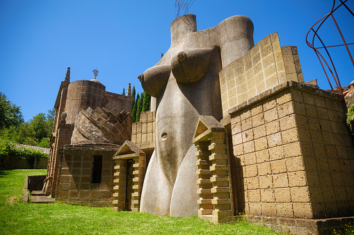 June 25, 2023: Scarzuola is an ancient Catholic sanctuary in the country of Umbria region, inside which is the mysterious and esoteric City Ideal designed by the Milanese architect Tomaso Buzzi