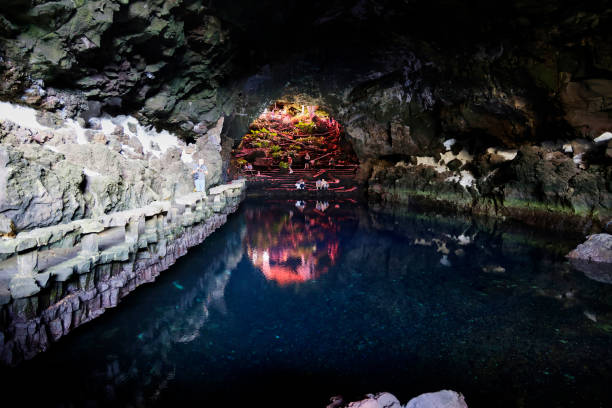 Lanzarote (Spain), January 19, 2024.  It is a series of lava caves, located in the municipality of Hara in northern Lanzarote, Canary Islands, Spain.