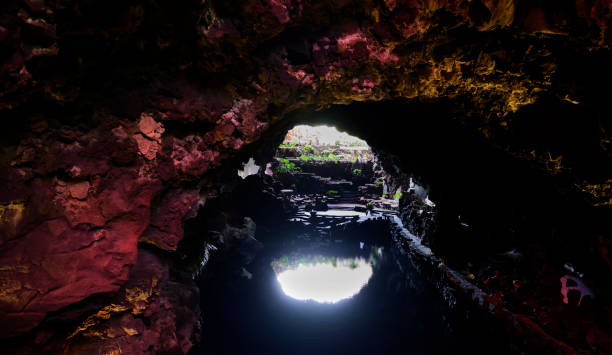 Lanzarote (Spain), January 19, 2024.  It is a series of lava caves, located in the municipality of Hara in northern Lanzarote, Canary Islands, Spain.