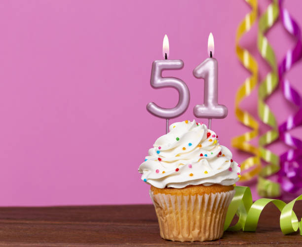 istock Birthday Cake With Candle Number 51 2025622458