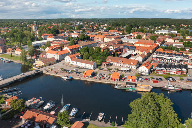 istock Aerial view of Askersund 2025704961