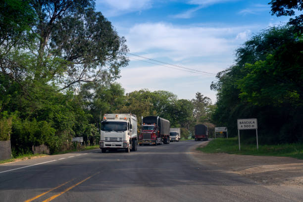 istock Colombian highway with truck circulation. 2025749004