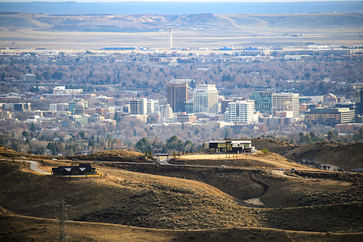View of Boise, Idaho from the foothills