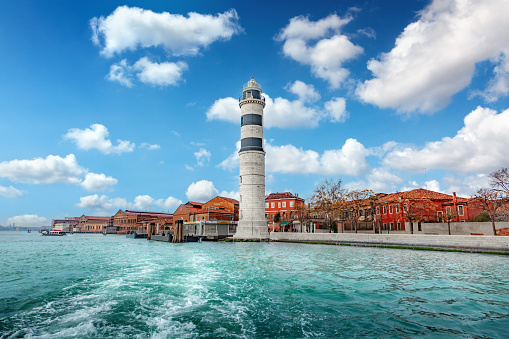 Lighthouse in Murano, Venice, Italy