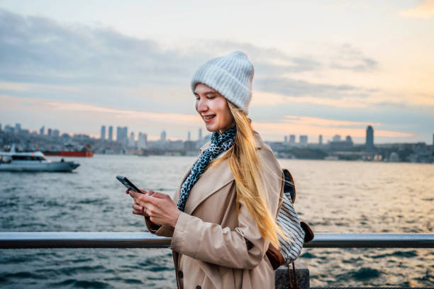 istock Woman using phone in Istanbul 2025920874