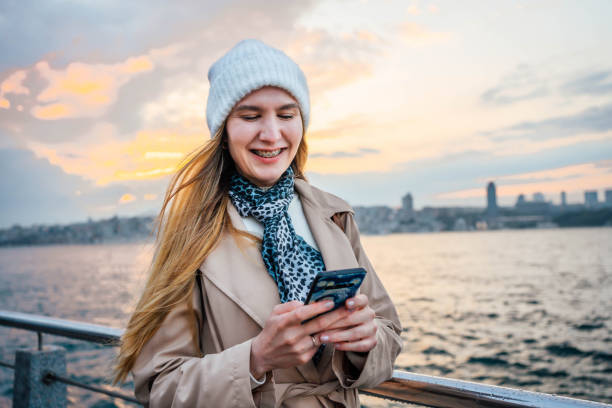 istock Woman using phone in Istanbul 2025921391