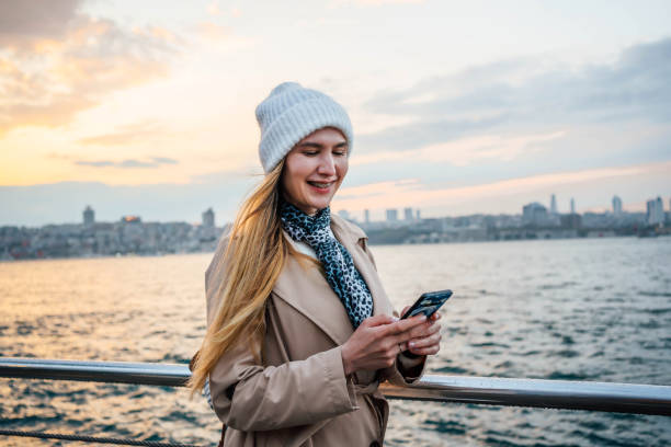 istock Woman using phone in Istanbul 2025924566