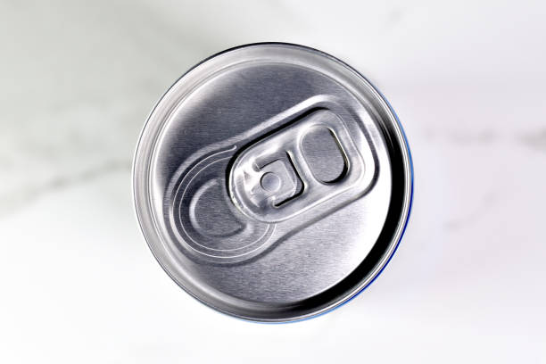 istock Top view of aluminum can on white kitchen table 2025959583