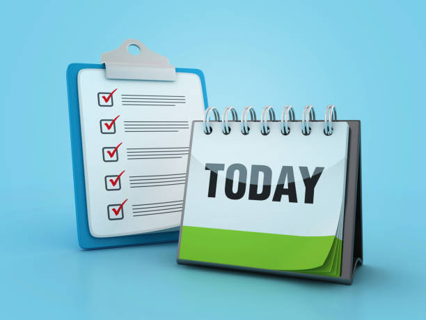 istock Check List Clipboard with Today Calendar 2026002129