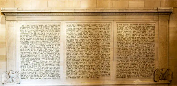 Photo of Abraham Lincoln's speeches in Washington DC.