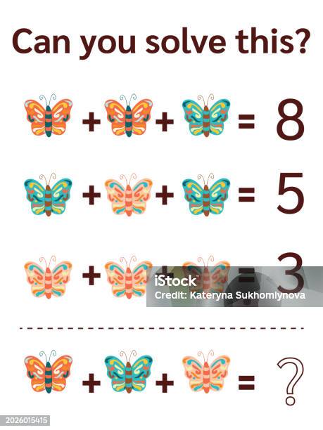 Istock Math Problems Math Riddle For Kids And Adults Picture Equations Fun Picture Math ...