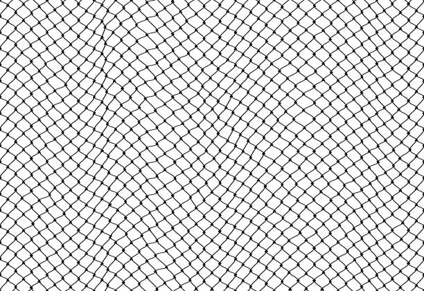 Vector illustration of Soccer goal mesh, fishnet pattern, net background