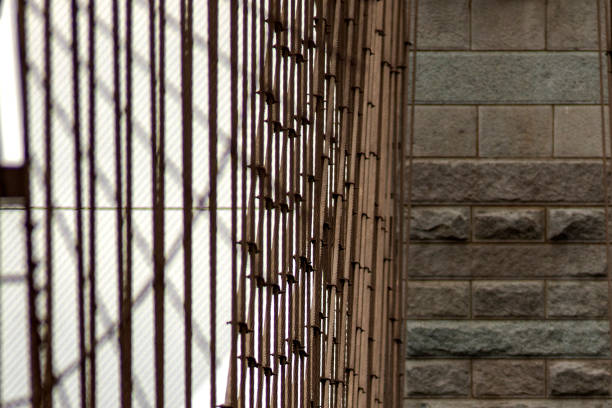 istock Steel cables Brooklyn Suspension Bridge in New York (USA). 2026046524