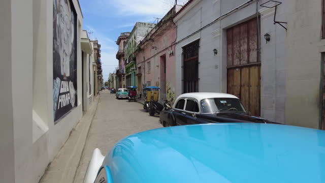 Driving in Havana, Cuba