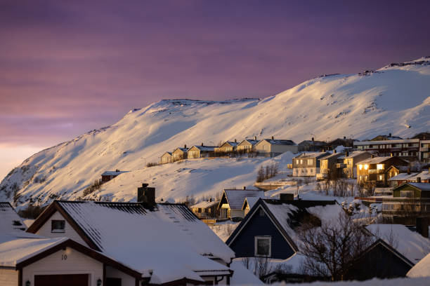 istock Beautiful winter landscape at sunset. 2026053151