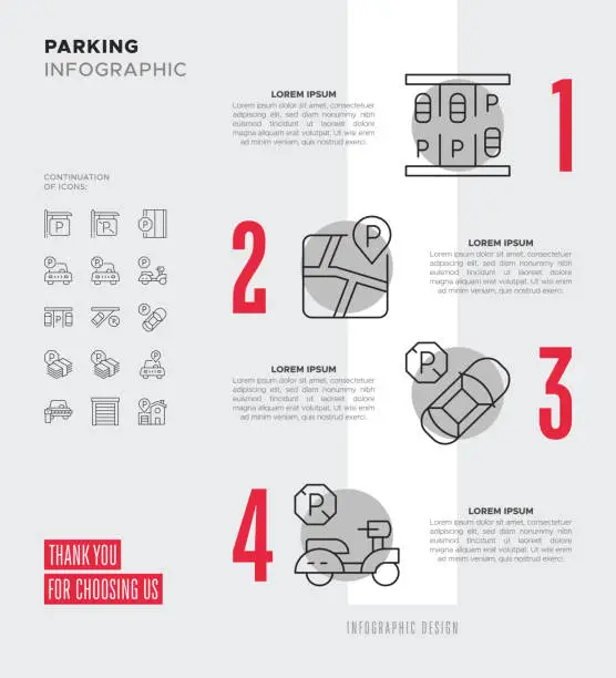 Vector illustration of Parking Infographic