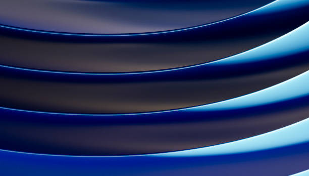 istock Close-up front view of a group of blue colored slingshots in a 3d rendered image with blue background 2026077525