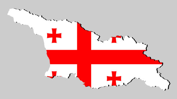 istock georgia country map with flag insided isolated on grey background. vector illustration. 2026084853