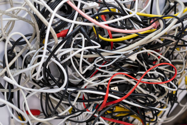 istock A pile of various used tech peripheral cables, connectors, and plugs, including universal standards for computers, audio and video cables, e-waste concept. 2026094446