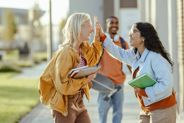 istock Successful diverse students on the street 2026135932