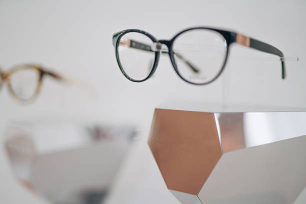 istock Image of a glasses showcase in a modern optic shop 2026156244