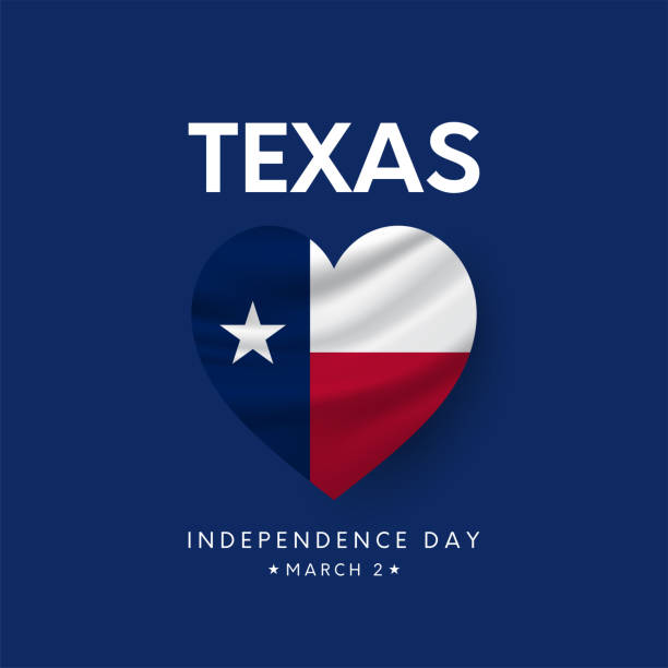 Texas Independence Day card, poster, March 2. Vector Texas Independence Day card, poster, March 2. Vector illustration texas independence day stock illustrations