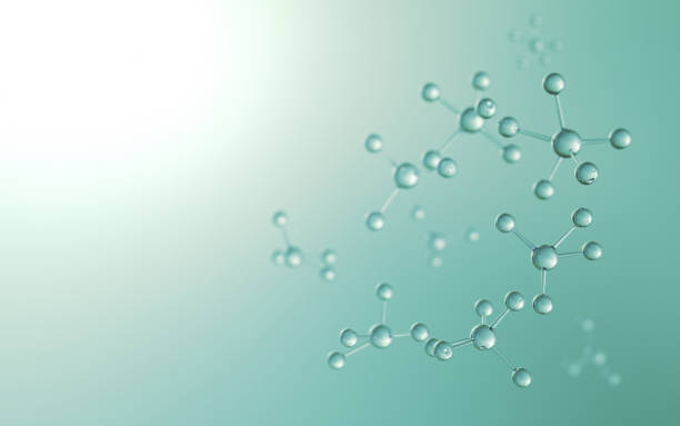 istock Transparent Molecule on Gradient Green Background, Science and Medicine Concept, Depth of Field 2026180297