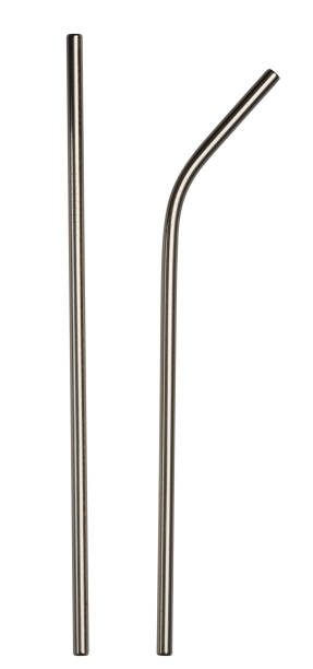 istock Metal straw for drinks and cocktails on an isolated background 2026212950
