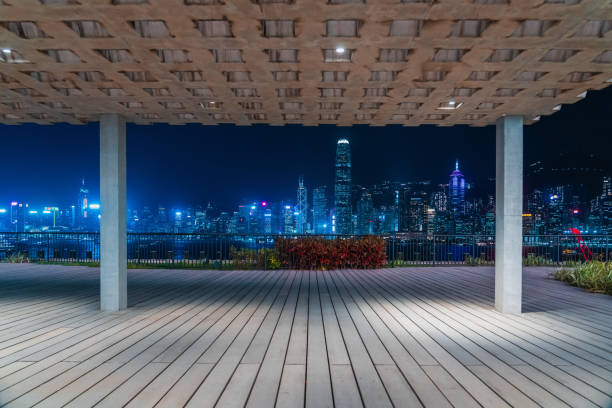 istock Platform and Hong Kong Harbour at night 2026239138
