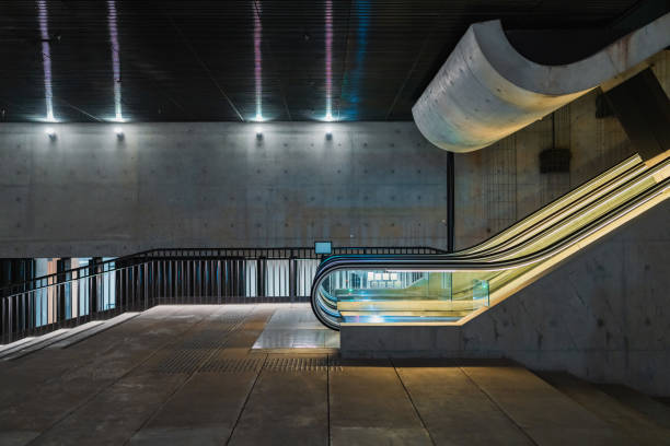 Escalator in a nearby building