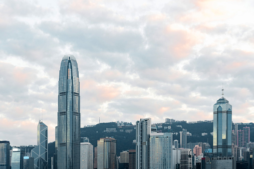 View of Hong Kong city skyline