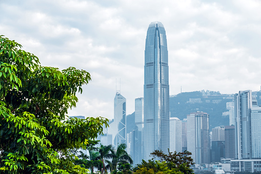 Modern skyscrapers in Hong Kong