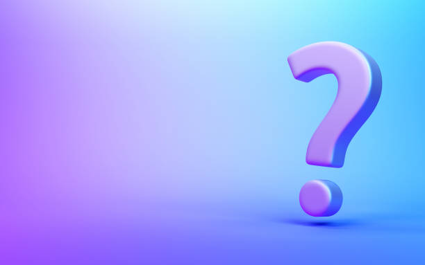 istock Question mark icon on gradient color background 3d rendering stock photo 2026315303