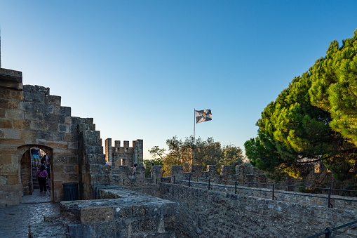 Scenic views of Hellenistic Tower near Uzuncaburç, is an archaeological site in Mersin Province, Turkey, containing the remnants of the ancient city of Diokaisareia or Diocaesarea.